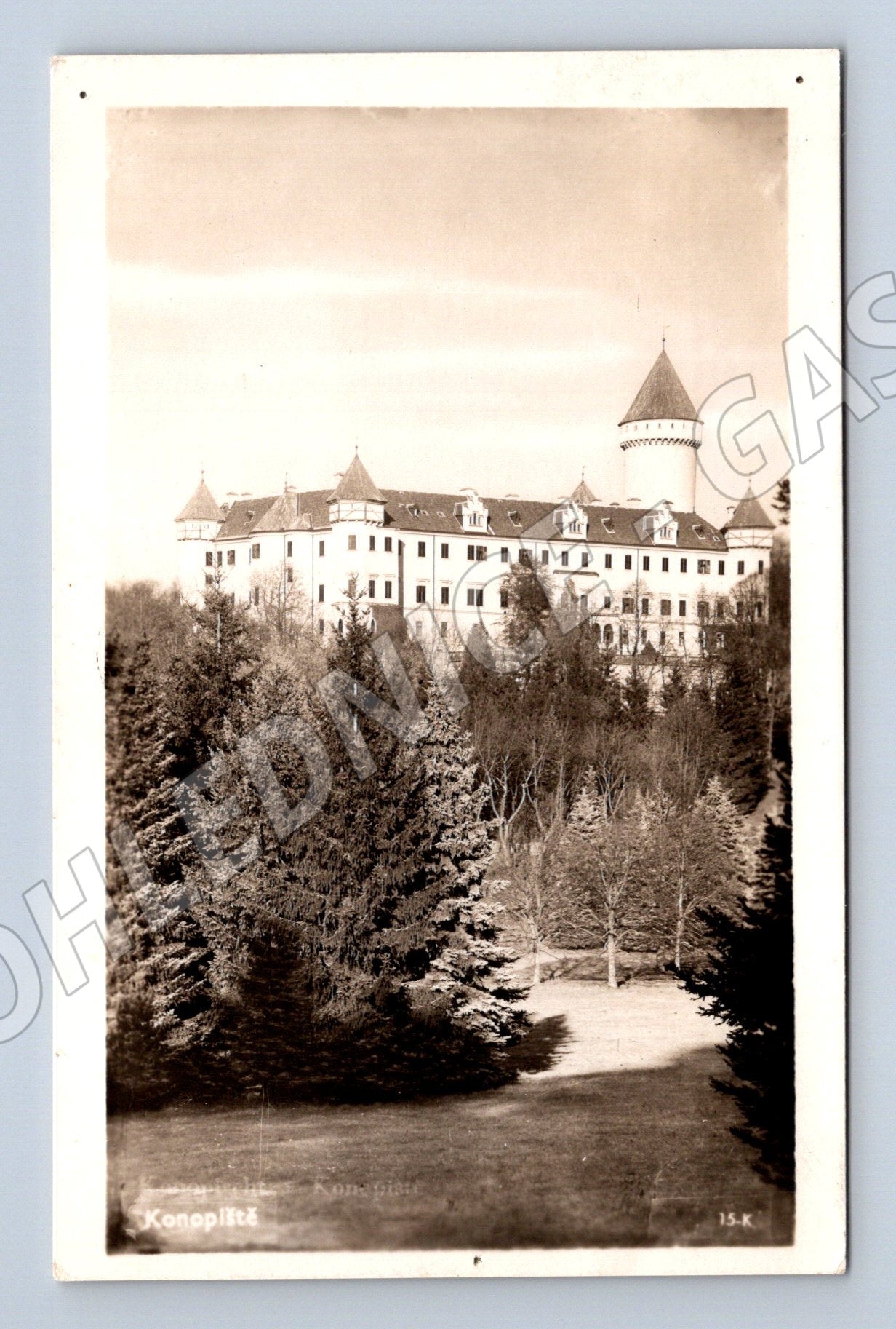 Pohlednice Konopiště zámek Československo (M6201)