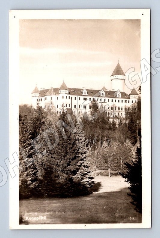 Pohlednice Konopiště zámek Československo (M6201)