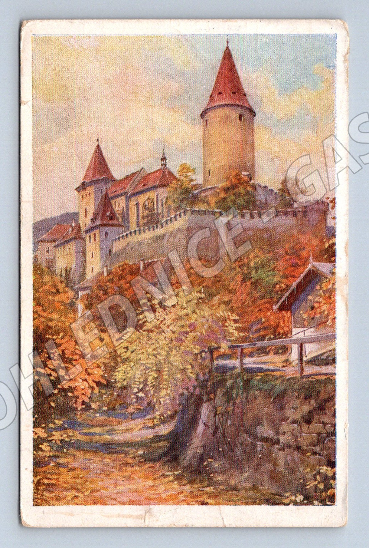 Pohlednice Křivoklát historický hrad Muth (M6209)