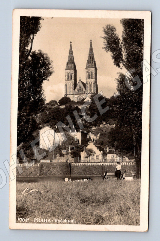 Pohlednice Starý Vyšehrad Praha do 1950 (M6215)
