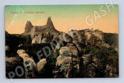 Pohlednice Trosky a Skalní město Rakousko Uhersko (M6217)