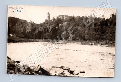 Pohlednice Hrad Zvíkov u Vltavy prošlá 1930 (M6218)
