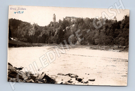Pohlednice Hrad Zvíkov u Vltavy prošlá 1930 (M6218)