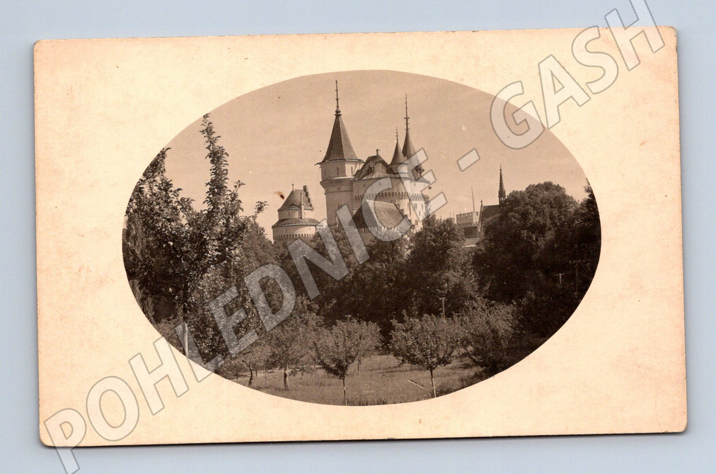 Pohlednice Bojnický zámek stará pohled od jihu (M6222)