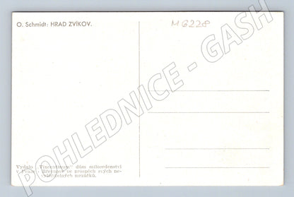 Pohlednice Hrad Zvíkov malba O Schmidt (M6228)