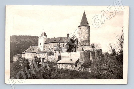 Pohlednice Hrad Křivoklát stará zaslaná (M6231)