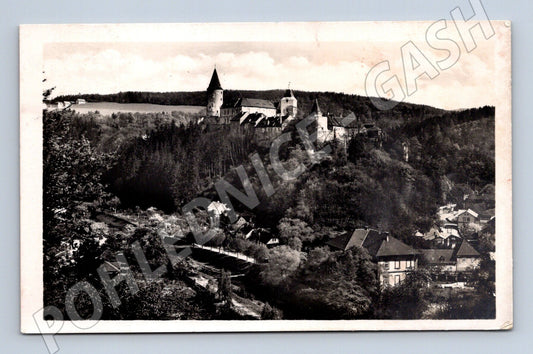 Pohlednice Hrad Křivoklát Pürglitz prošlá (M6234)