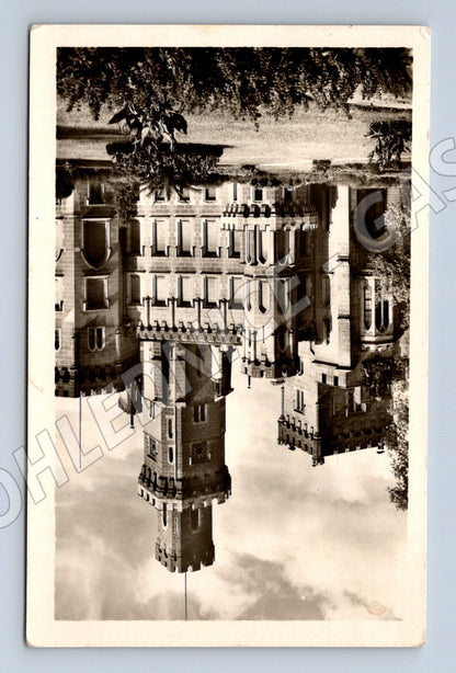 Pohlednice Hluboká nad Vltavou zámek čb odesláno (M6236)