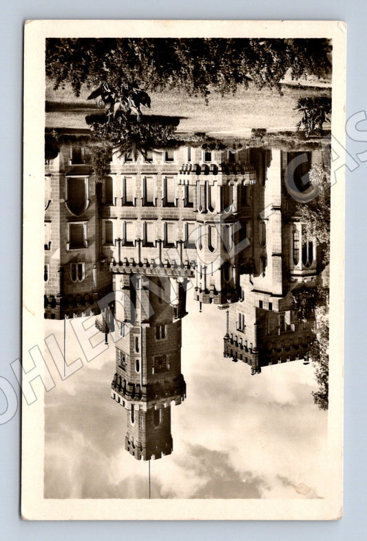 Pohlednice Hluboká nad Vltavou zámek čb odesláno (M6236)