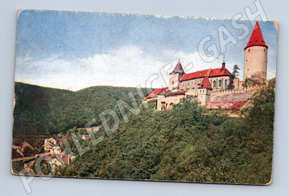 Pohlednice Hrad Křivoklát Minerva použité (M6238)