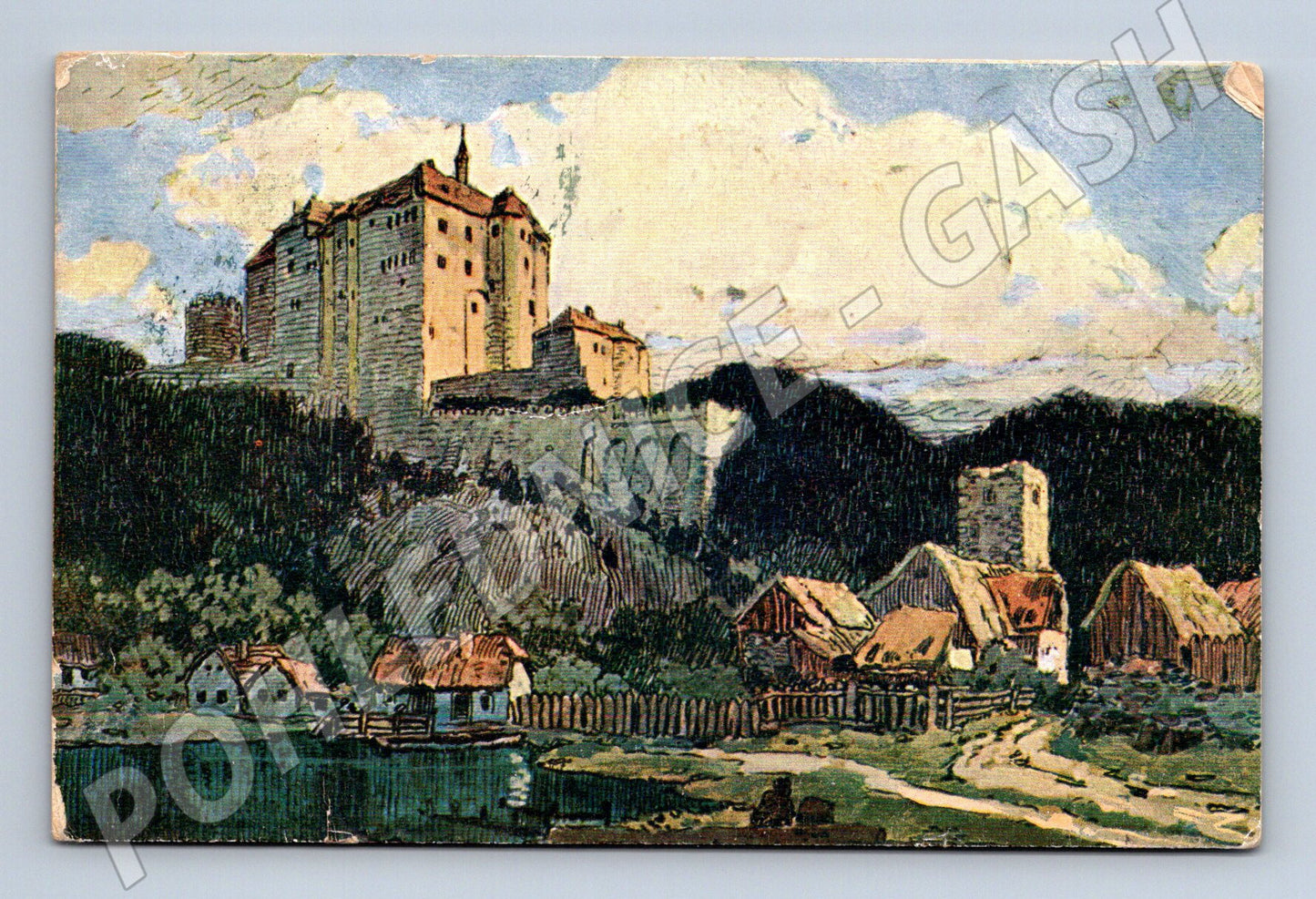 Pohlednice Šternberk nad Sázavou hrad stará (M6239)