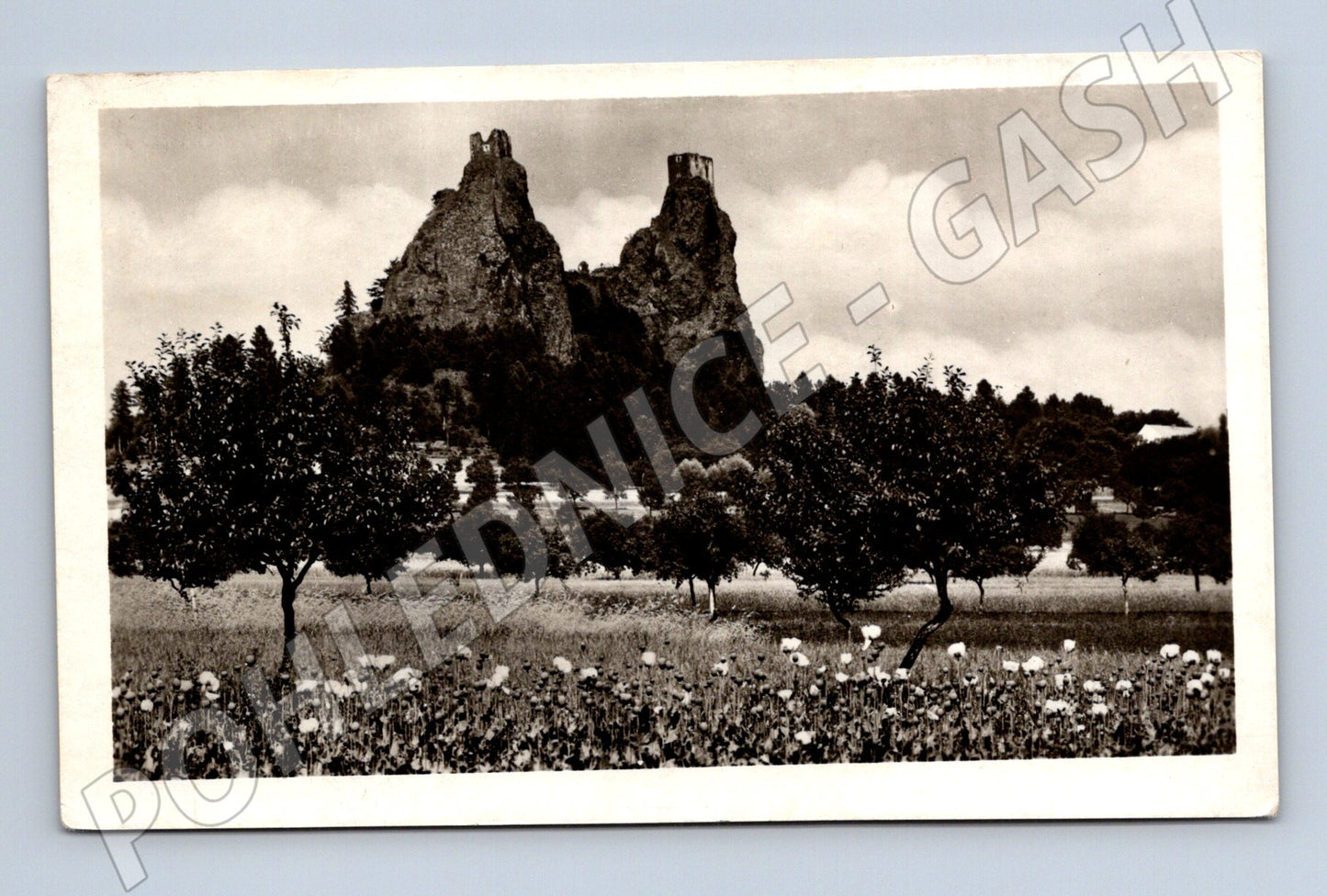 Pohlednice Český ráj hrad Trosky Orbis odeslaná (M6241)