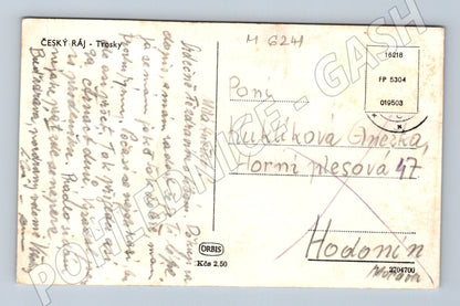 Pohlednice Český ráj hrad Trosky Orbis odeslaná (M6241)