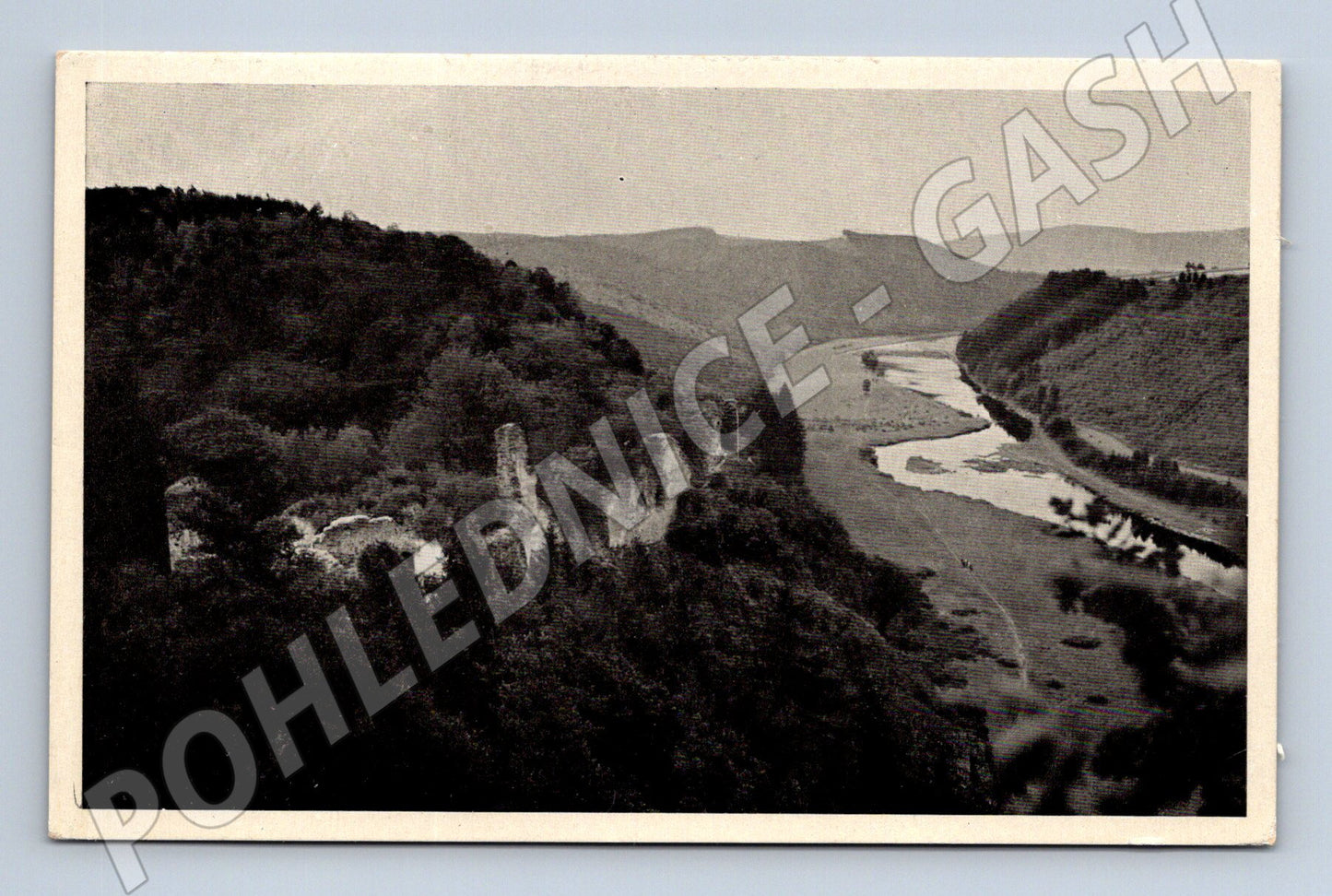 Pohlednice Hrad Krašov zřícenina nad Berounkou (M6253)