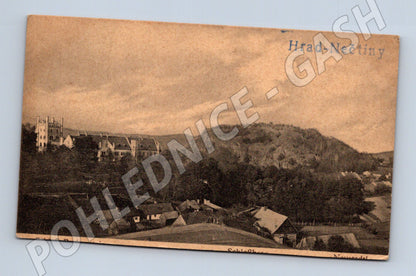 Pohlednice Hrad Nečtiny 1946 zaslaná čb (M6255)