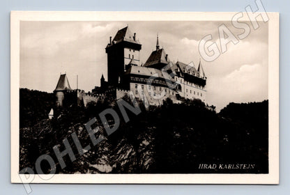 Pohlednice Karlštejn razítko 1947 (M6258)