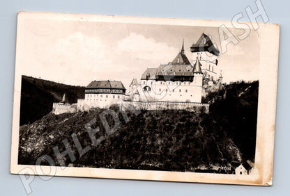 Pohlednice Karlštejn prošlá ČSR stará (M6259)