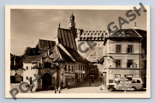Pohlednice Prachatice Dolní brána 1955 (M626)
