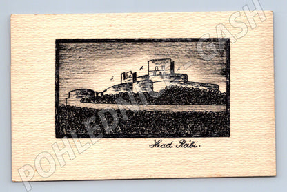 Pohlednice Rabí kresba neprošlá (M6265)