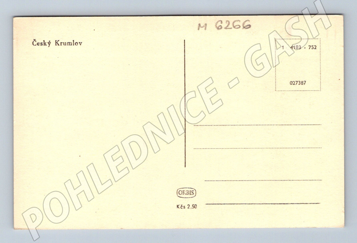 Pohlednice Český Krumlov zámek Orbis stará (M6266)