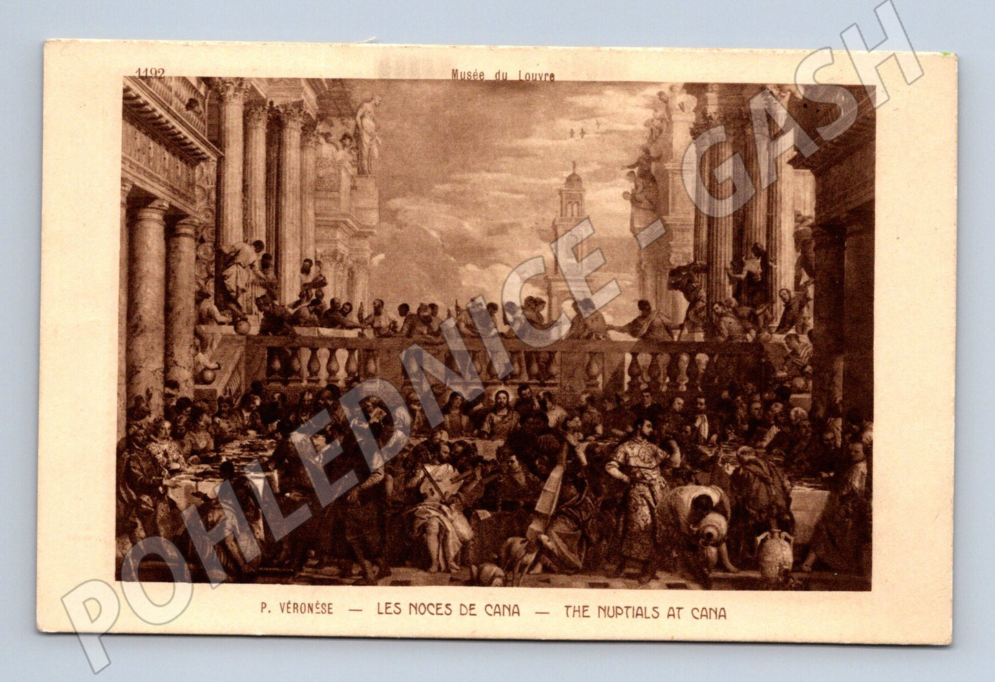 Pohlednice Les Noces de Cana Louvre Paříž Veronese (M6268)