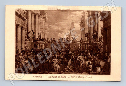 Pohlednice Les Noces de Cana Louvre Paříž Veronese (M6268)