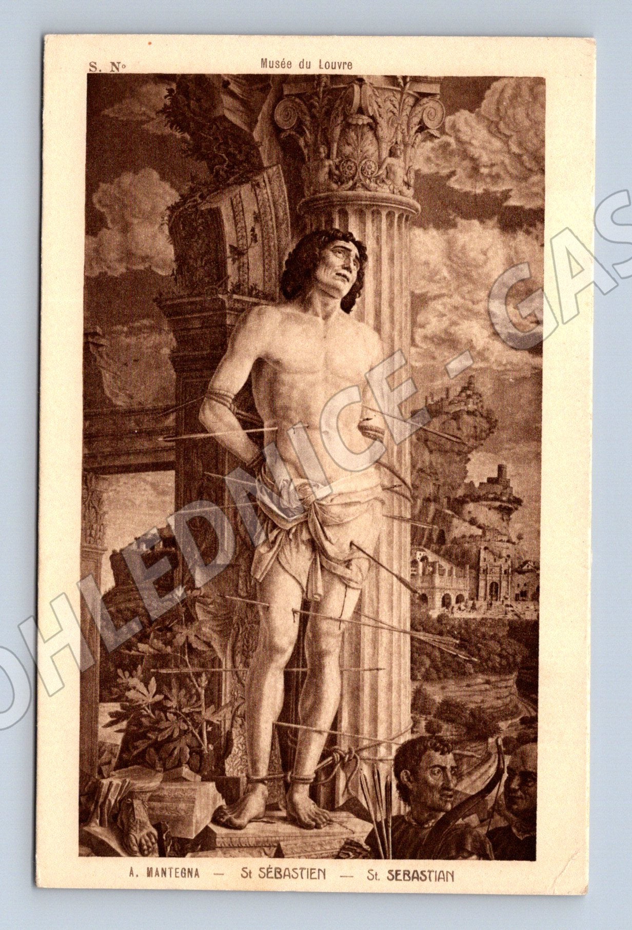 Pohlednice sv. Šebestián Andrea Mantegna Louvre (M6269)