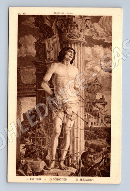 Pohlednice sv. Šebestián Andrea Mantegna Louvre (M6269)