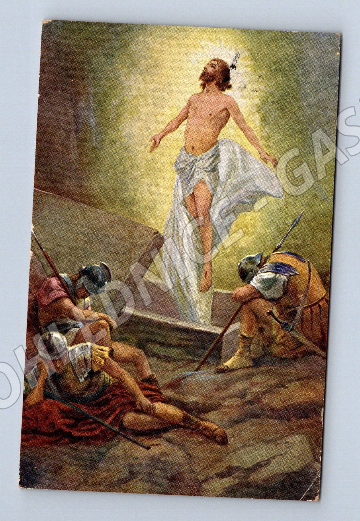 Pohlednice Vzkříšení Ježíše velikonoční ČSR (M6274)