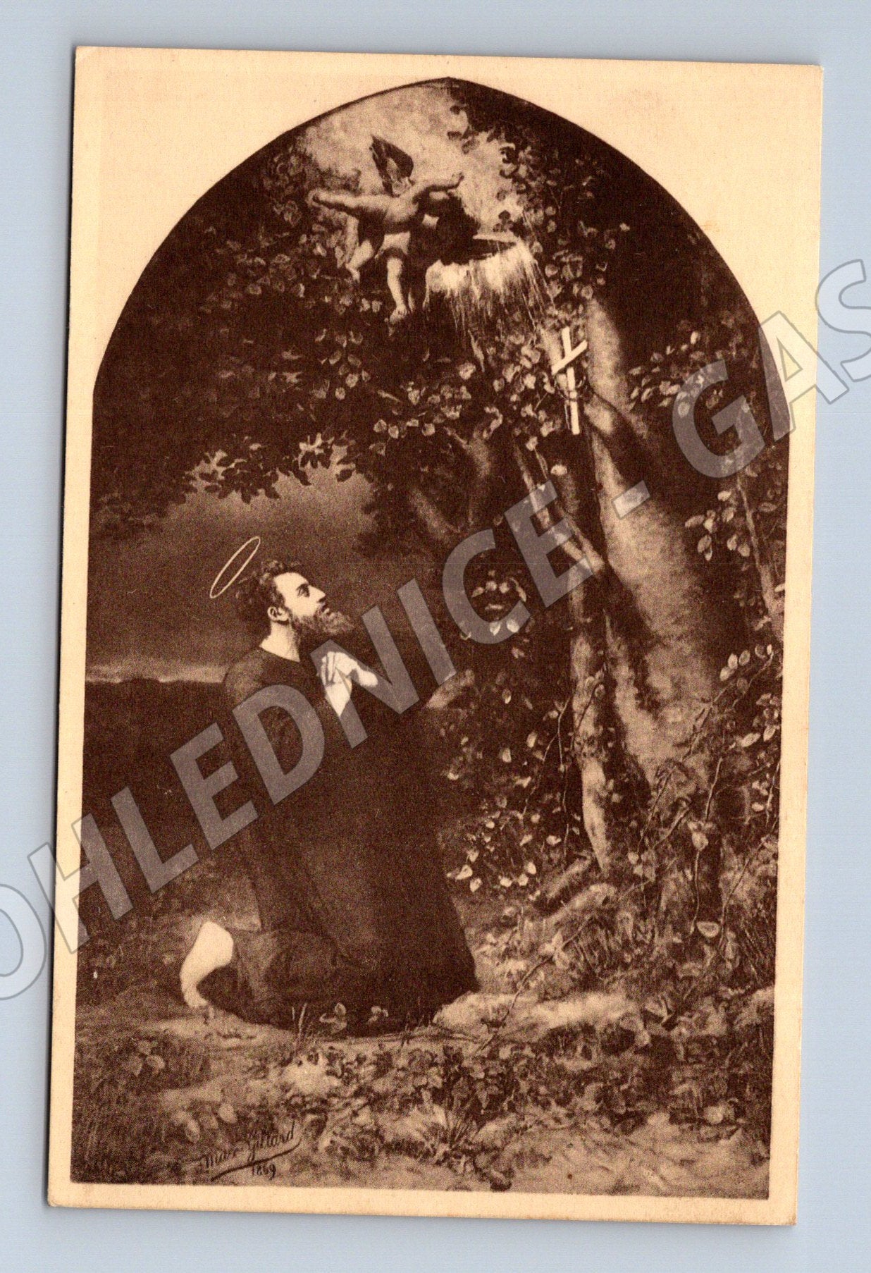 Pohlednice sv. Hubert Basilika Belgie Max Gillard (M6275)