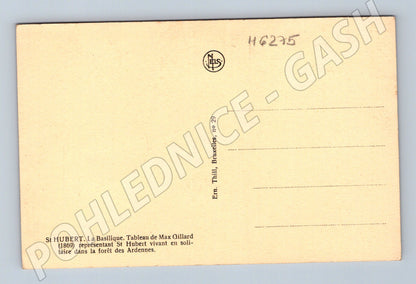 Pohlednice sv. Hubert Basilika Belgie Max Gillard (M6275)