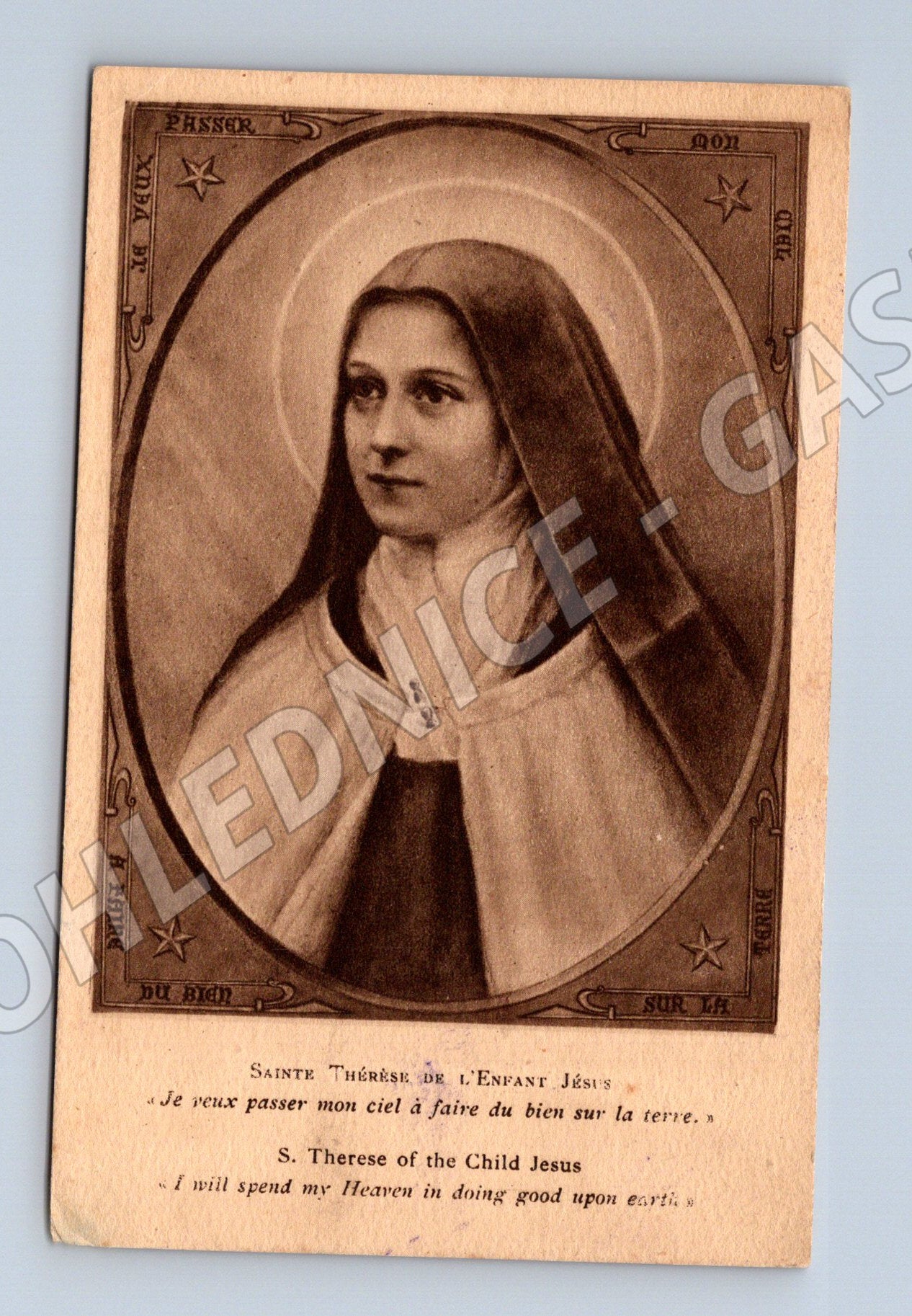 Pohlednice Svatá Terezie z Lisieux religiózní (M6276)