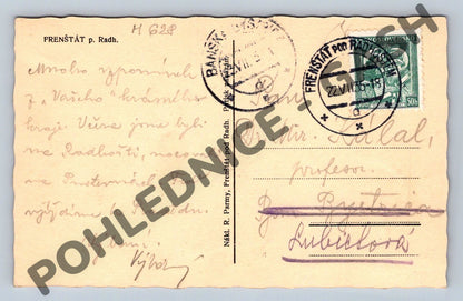 Pohlednice Frenštát pod Radhoštěm 1935 (M628)