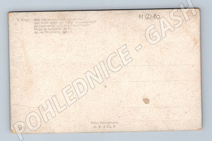 Pohlednice secese dvě ženy zahrada Salon International (M6280)