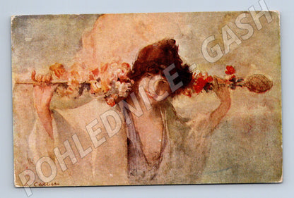 Pohlednice Antoine Calbet Příchod jara (M6282)