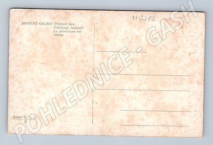 Pohlednice Antoine Calbet Příchod jara (M6282)
