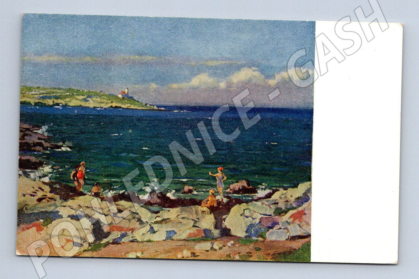 Pohlednice přímořská krajina Protektorát (M6291)