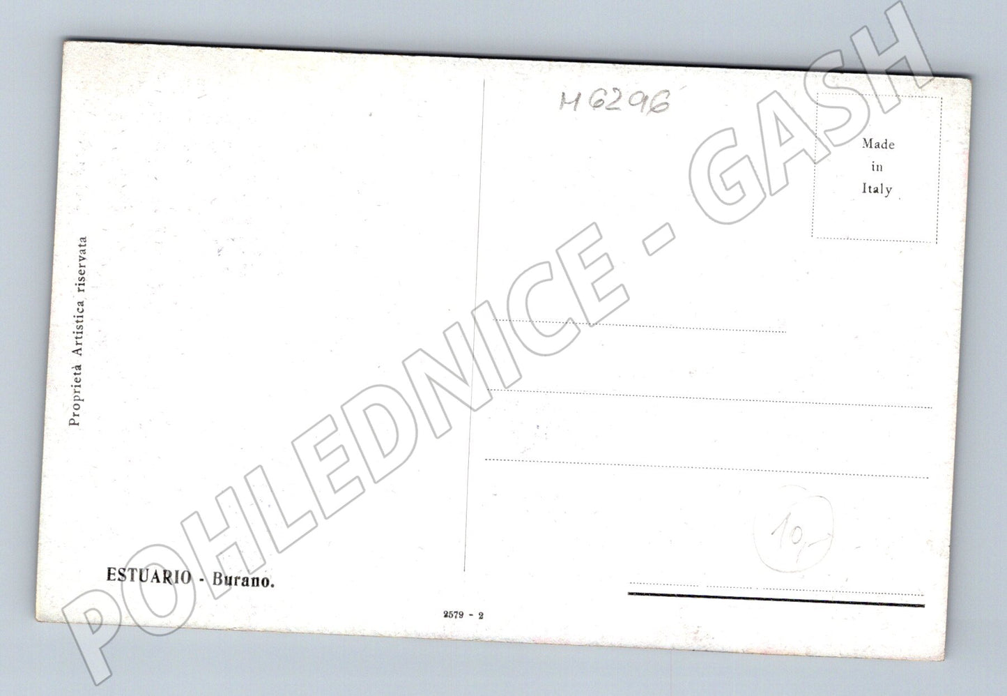 Pohlednice Burano italský přístav (M6296)