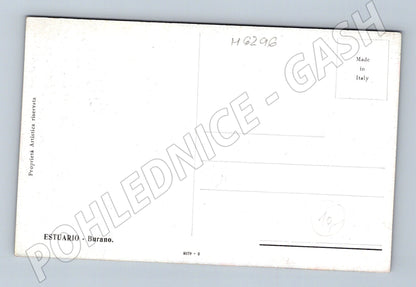 Pohlednice Burano italský přístav (M6296)