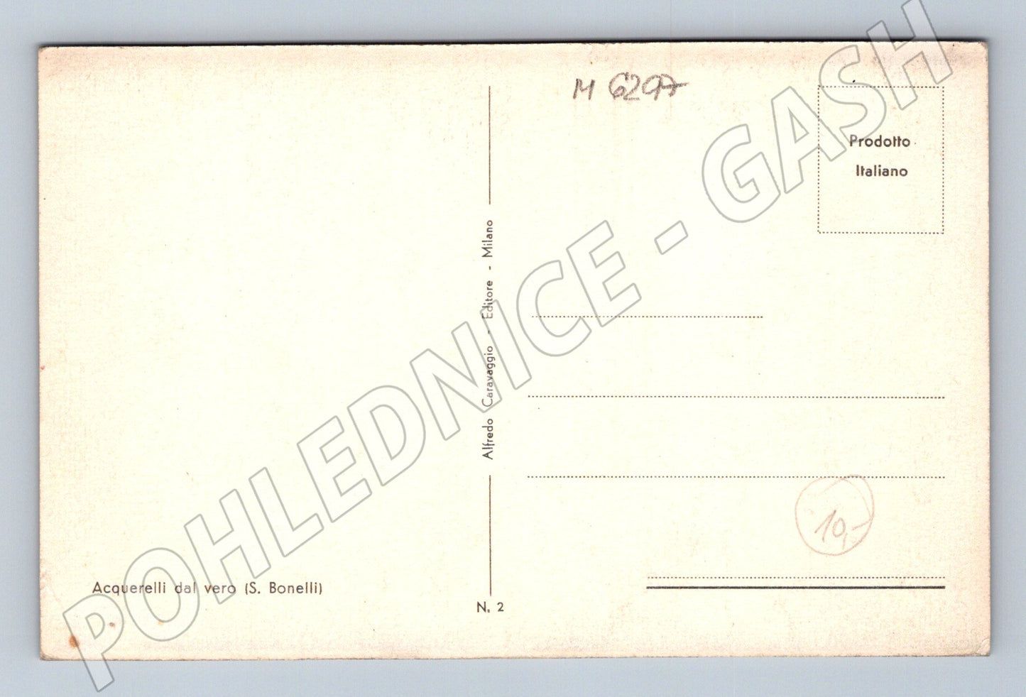 Pohlednice Itálie akvarel S. Bonelli (M6297)