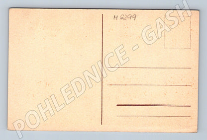 Pohlednice krajina s labutěmi nepoužitá (M6299)