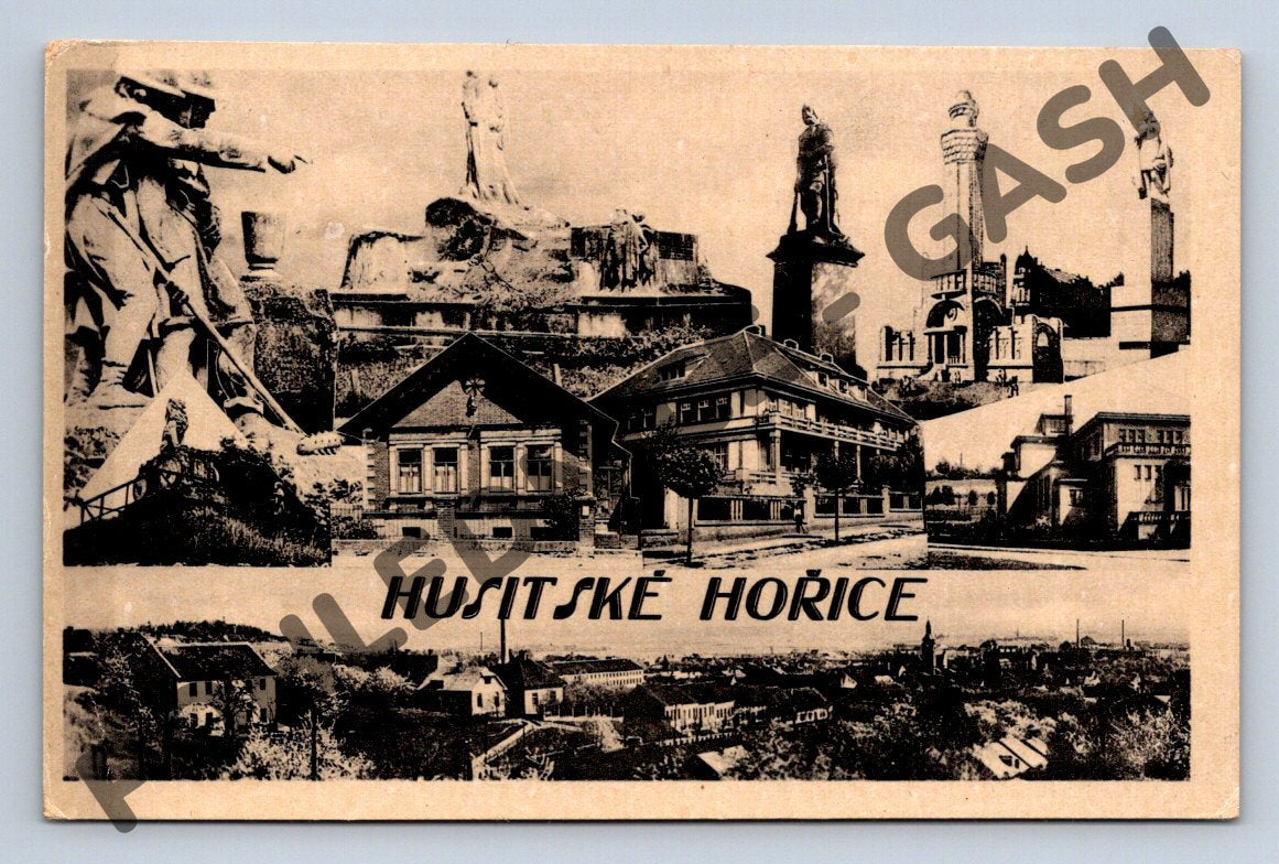 Pohlednice Husitské Hořice historický motiv (M630)