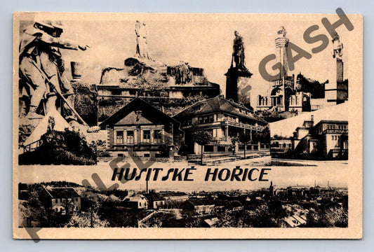 Pohlednice Husitské Hořice historický motiv (M630)