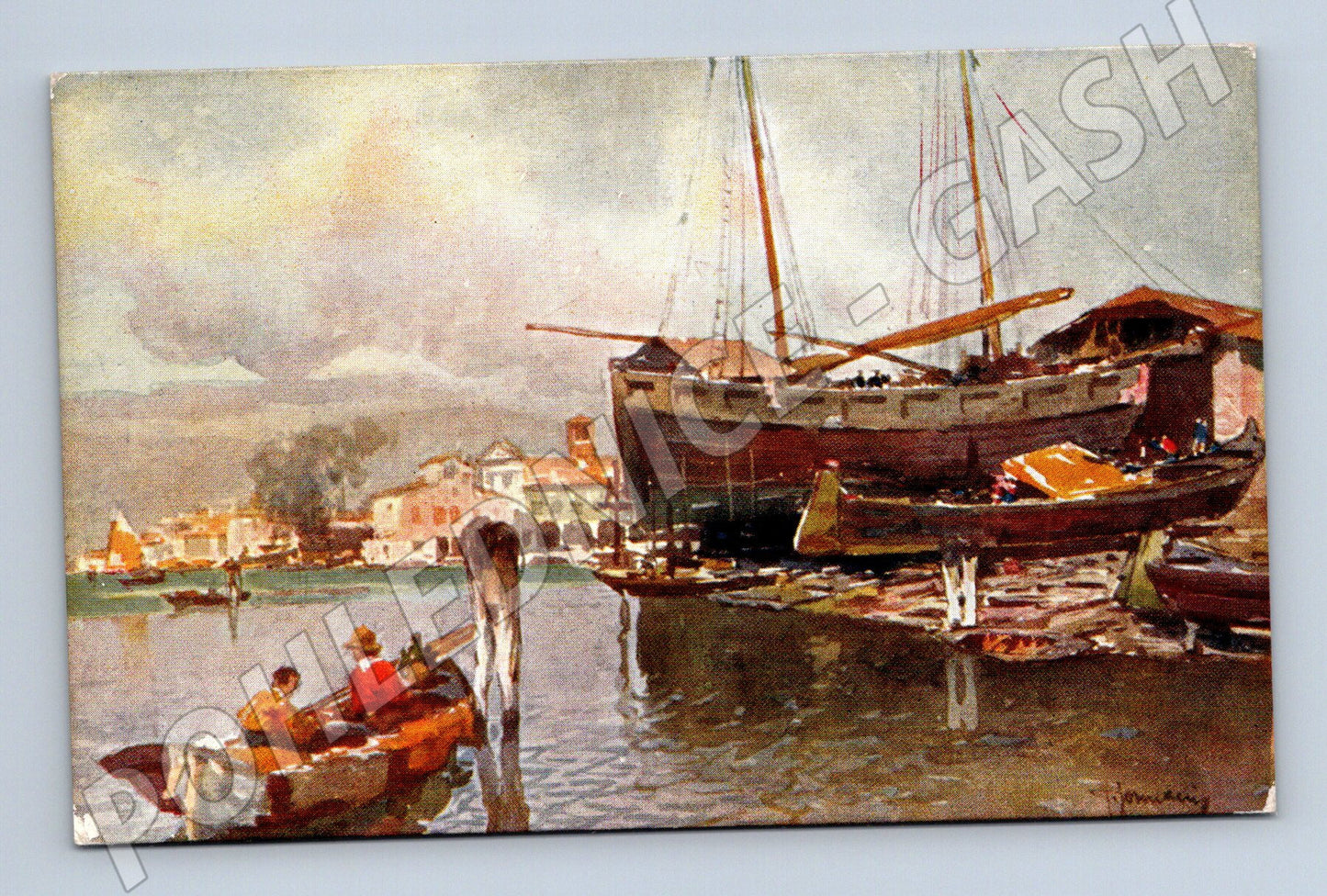 Pohlednice Itálie Estuario Pellestrina lodě (M6301)