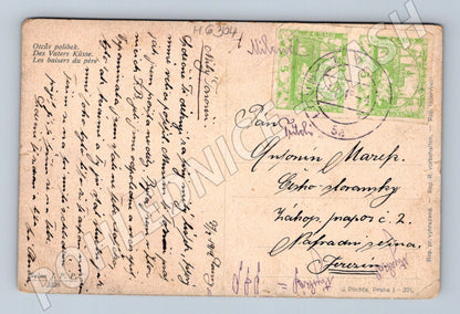 Pohlednice Otcův polibek etnografie (M6304)