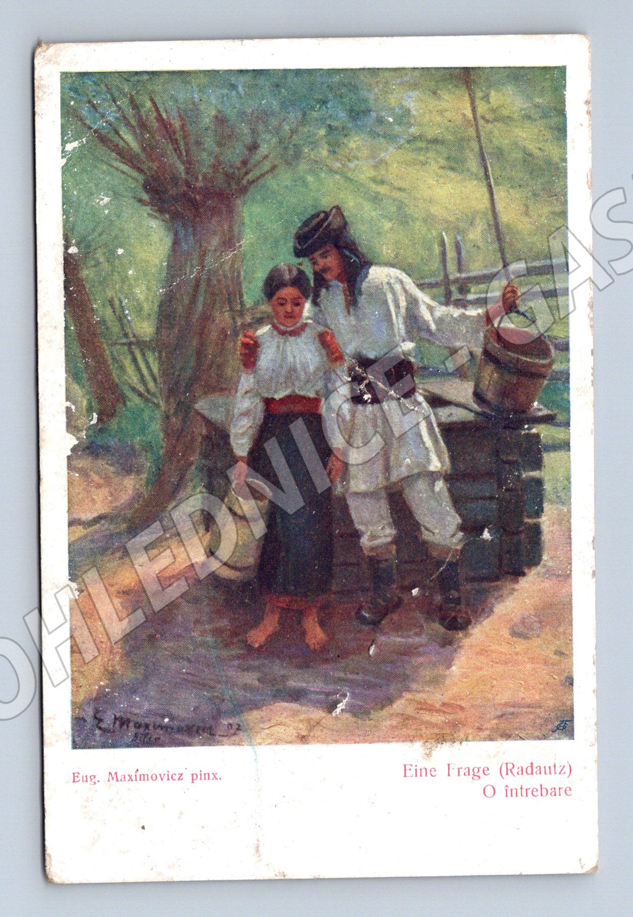 Pohlednice Bukovina 1916 ženy u studny (M6305)