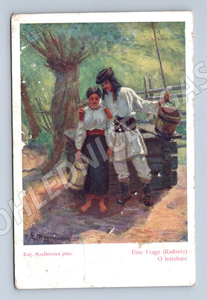 Pohlednice Bukovina 1916 ženy u studny (M6305)