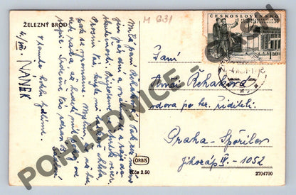 Pohlednice Železný Brod Cristal Palace 1950 (M631)
