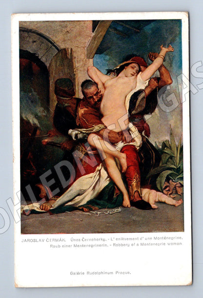 Pohlednice Jaroslav Čermák Únos Černohorky (M6310)