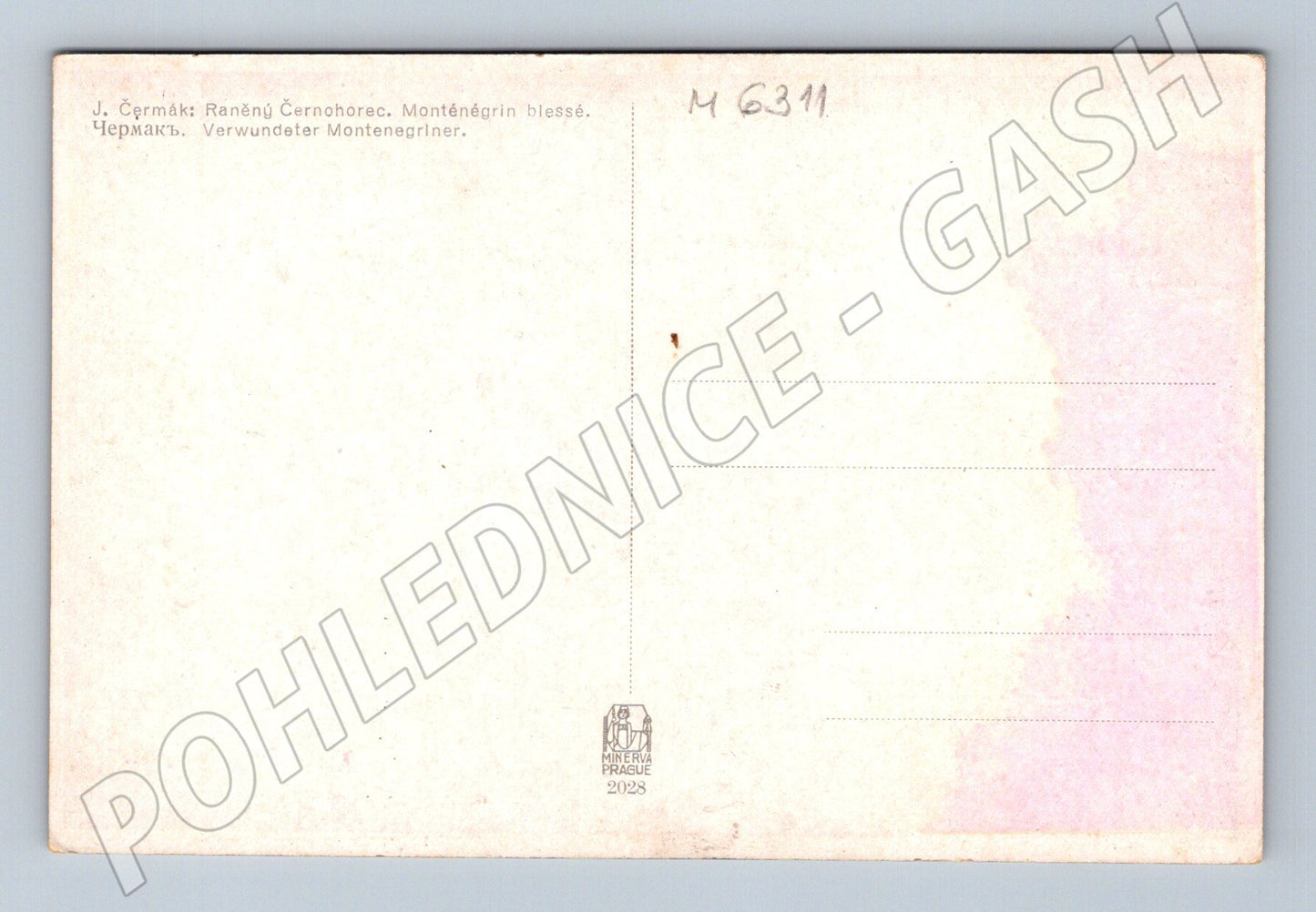 Pohlednice Čermák Raněný Černohorec (M6311)